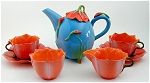 Titiana Blue Tea Set